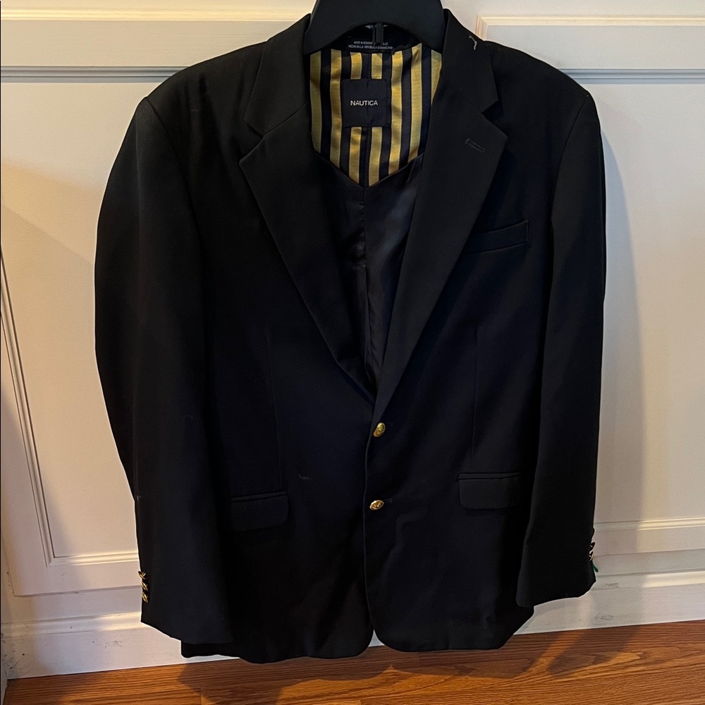Nautica Boy’s Navy Blazer with Gold Buttons